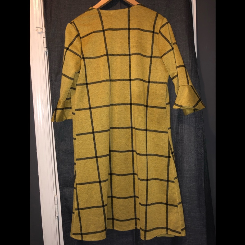 Mustard Open cardigan